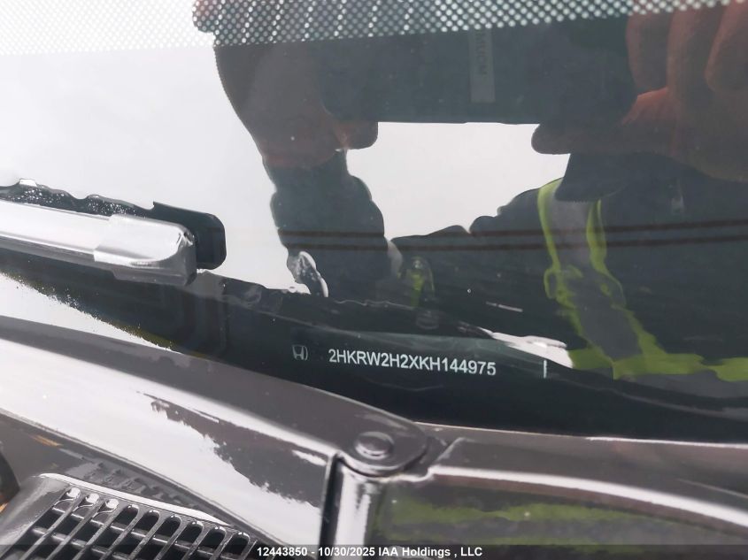 2019 Honda Cr-V Lx VIN: 2HKRW2H2XKH144975 Lot: 12443850