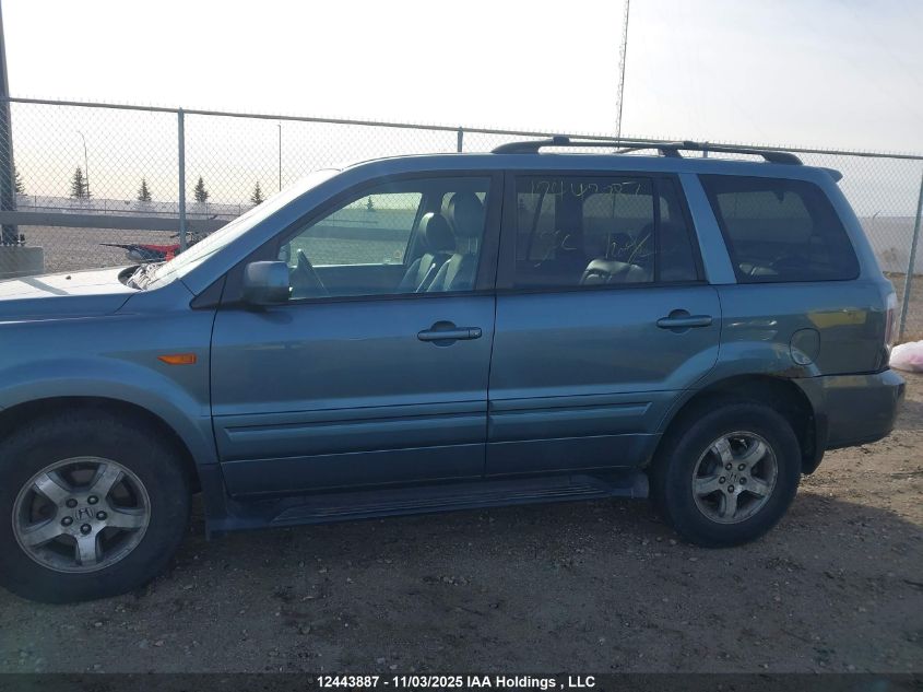 2007 Honda Pilot Ex-L VIN: 2HKYF18637H001768 Lot: 12443887