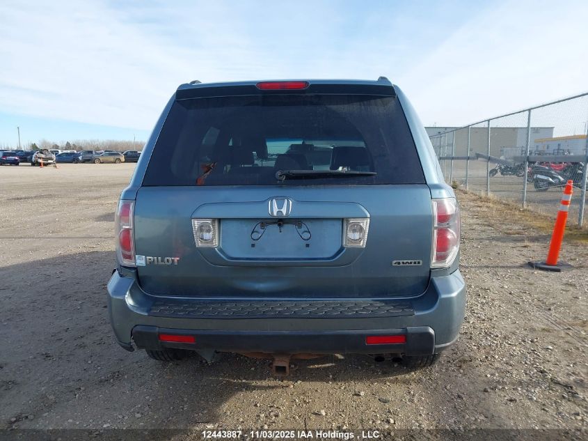 2007 Honda Pilot Ex-L VIN: 2HKYF18637H001768 Lot: 12443887
