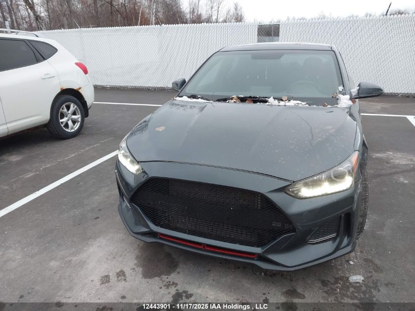 2019 Hyundai Veloster Turbo/Turbo R-Spec/Turbo Ultimate VIN: KMHTH6AB5KU008062 Lot: 12443901