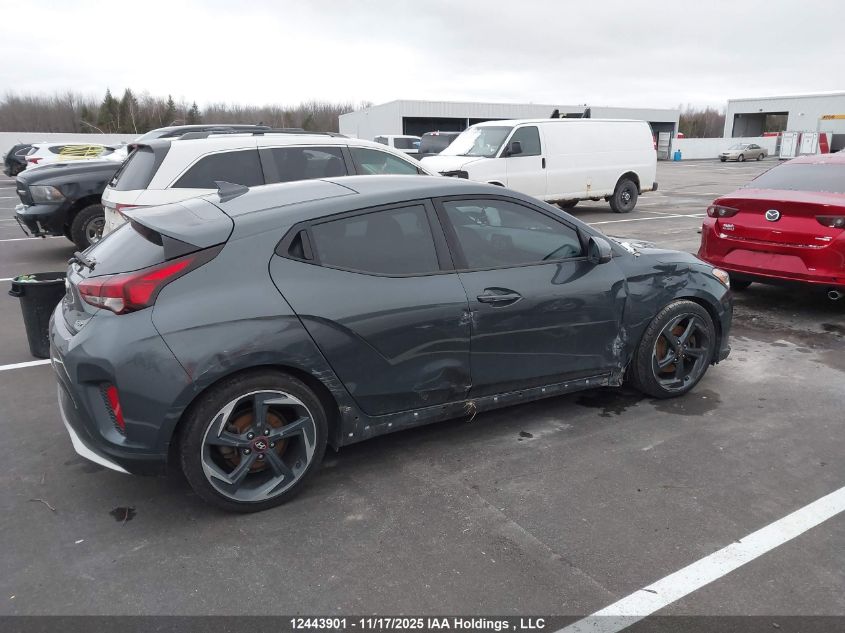 2019 Hyundai Veloster Turbo/Turbo R-Spec/Turbo Ultimate VIN: KMHTH6AB5KU008062 Lot: 12443901