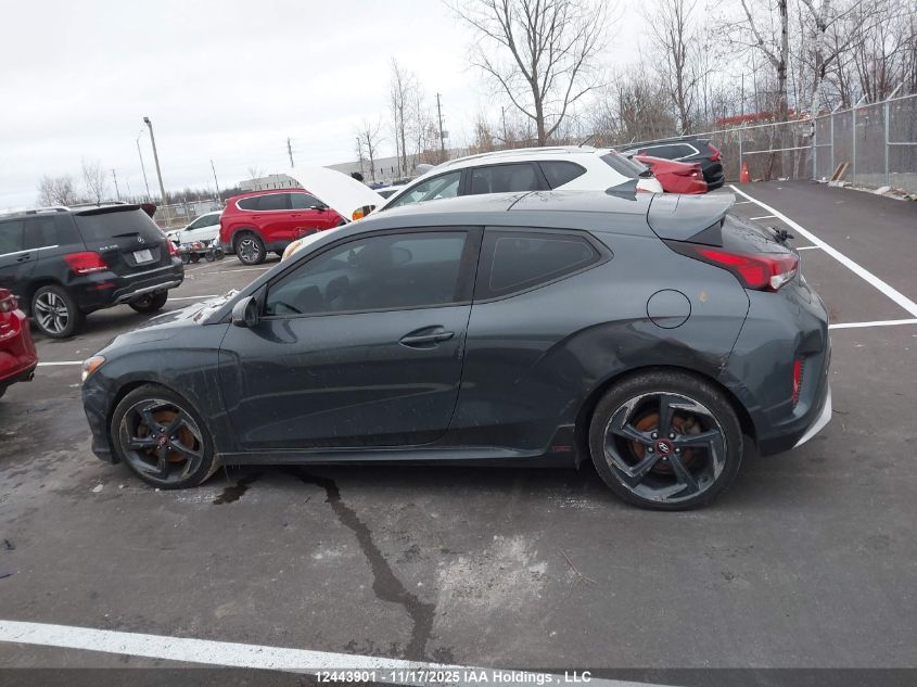 2019 Hyundai Veloster Turbo/Turbo R-Spec/Turbo Ultimate VIN: KMHTH6AB5KU008062 Lot: 12443901