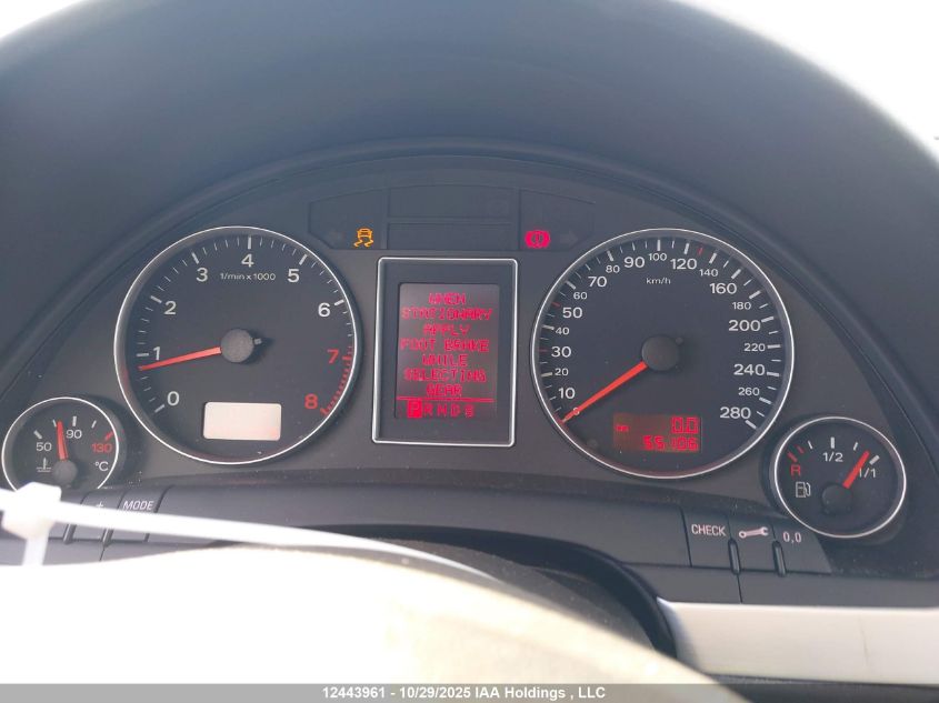 2008 Audi A4 S-Line 2.0T Quattro Turbo VIN: WAUEF68E08A077848 Lot: 12443961