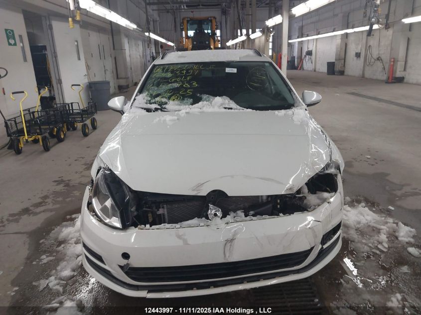 2017 Volkswagen Golf Sportwagen 1.8 Tsi Comfortline/1.8 Tsi Trendline VIN: 3VWC17AU6HM521783 Lot: 12443997