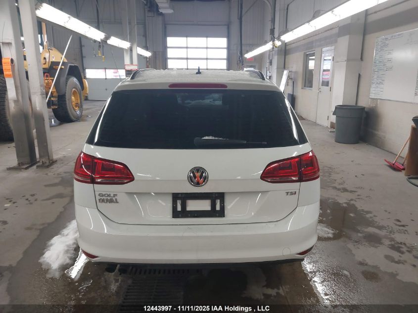 2017 Volkswagen Golf Sportwagen 1.8 Tsi Comfortline/1.8 Tsi Trendline VIN: 3VWC17AU6HM521783 Lot: 12443997