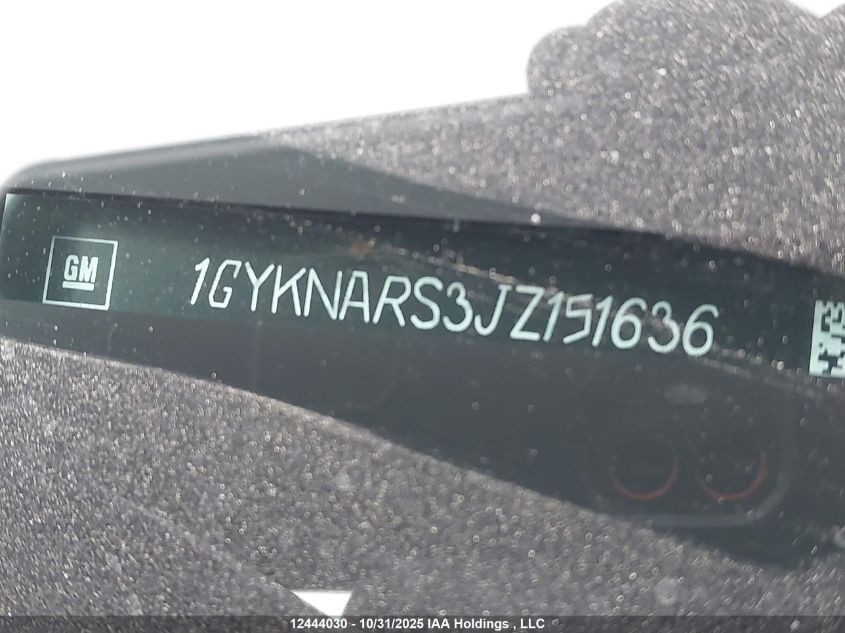2018 Cadillac Xt5 VIN: 1GYKNARS3JZ151636 Lot: 12444030