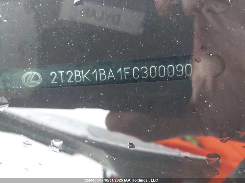 2015 Lexus Rx 350 Sportdesign VIN: 2T2BK1BA1FC300090 Lot: 12444034