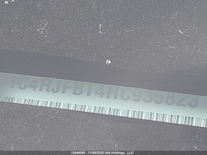 2017 Jeep Grand Cherokee Limited VIN: 1C4RJFBT4HC935823 Lot: 12444045