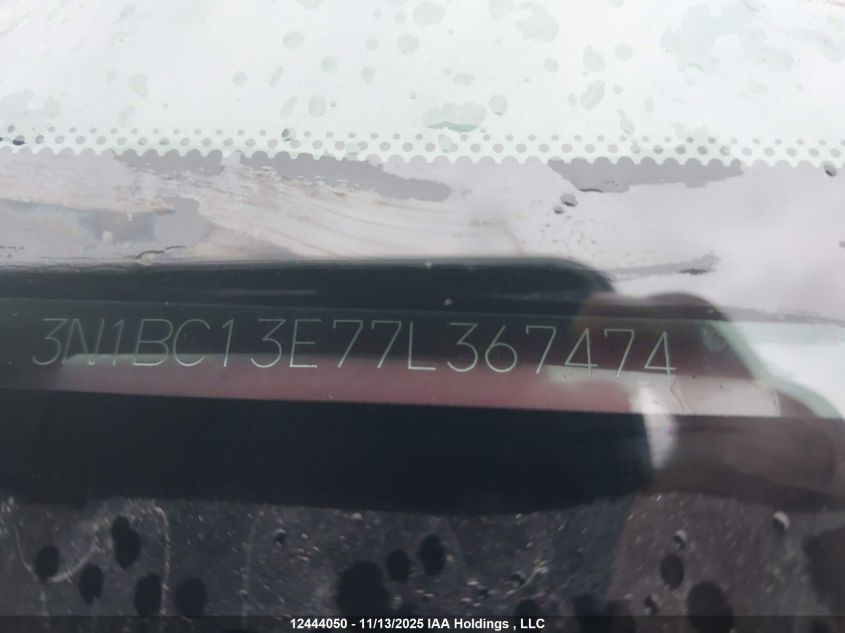 2007 Nissan Versa 1.8S VIN: 3N1BC13E77L367474 Lot: 12444050