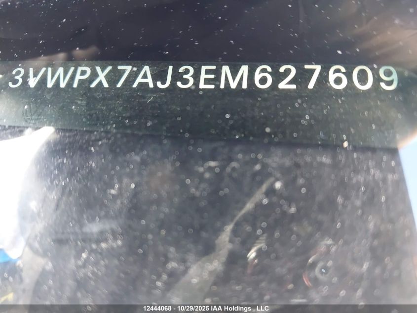 2014 Volkswagen Golf VIN: 3VWPX7AJ3EM627609 Lot: 12444068