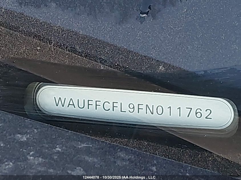 2015 Audi A4 Premium Plus VIN: WAUFFCFL9FN011762 Lot: 12444078