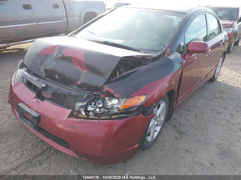 2006 Honda Civic Ex VIN: 2HGFA16876H011593 Lot: 12444136