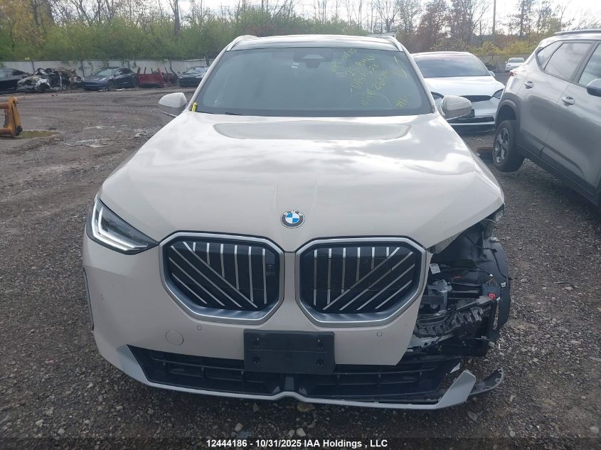 2025 BMW X3 30 xDrive VIN: 5UX53GP01S9Z63790 Lot: 12444186