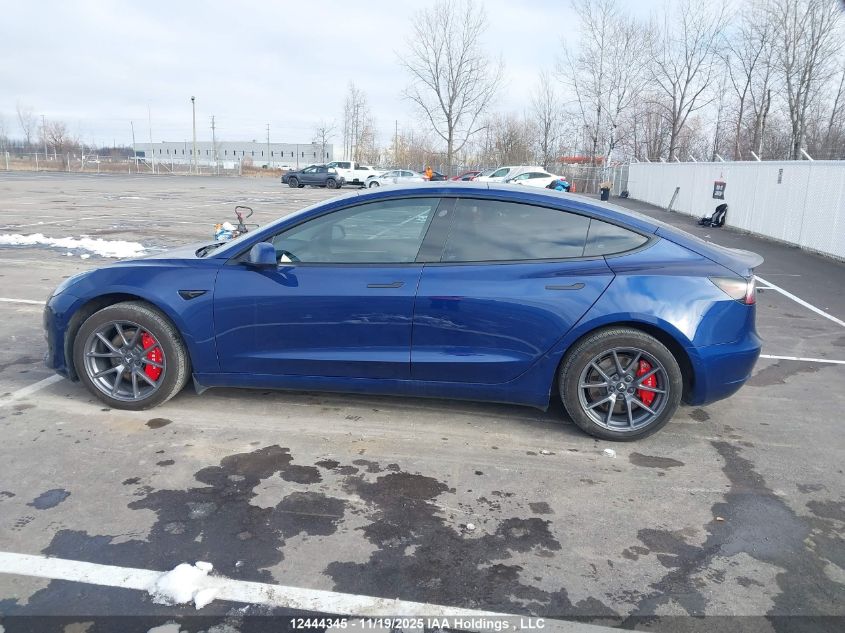 2022 Tesla Model 3 Long Range VIN: 5YJ3E1EB1NF307233 Lot: 12444345