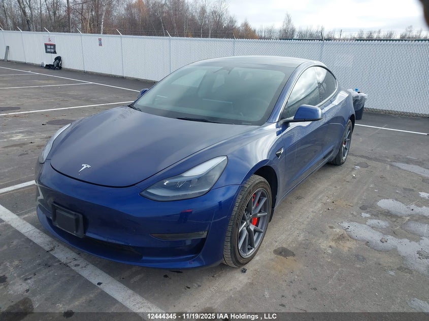 5YJ3E1EB1NF307233 2022 TESLA MODEL 3 photo no. 2