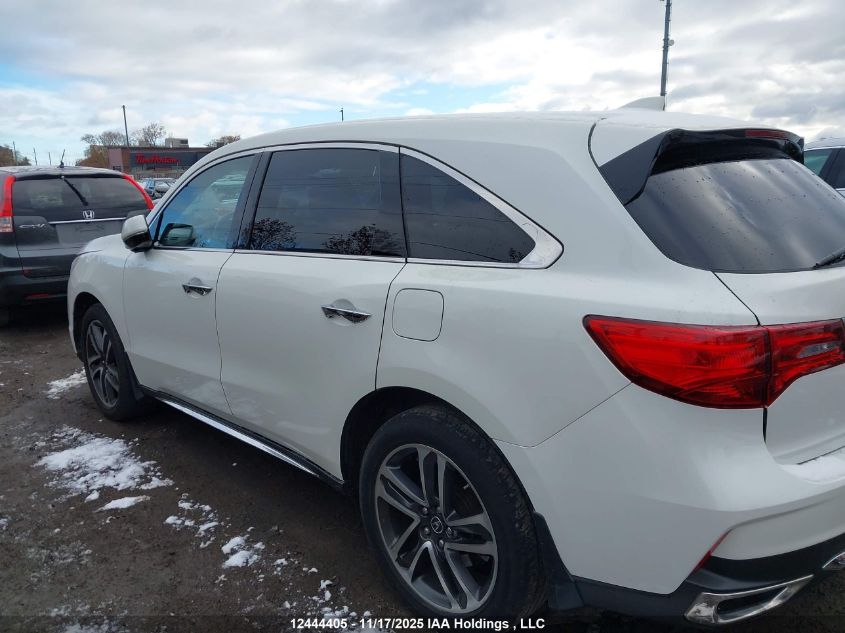 2017 Acura Mdx VIN: 5FRYD4H49HB500224 Lot: 12444405