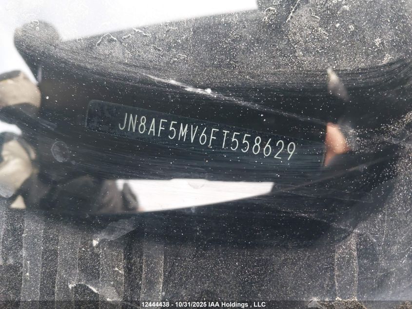 2015 Nissan Juke Sl/Sv VIN: JN8AF5MV6FT558629 Lot: 12444438
