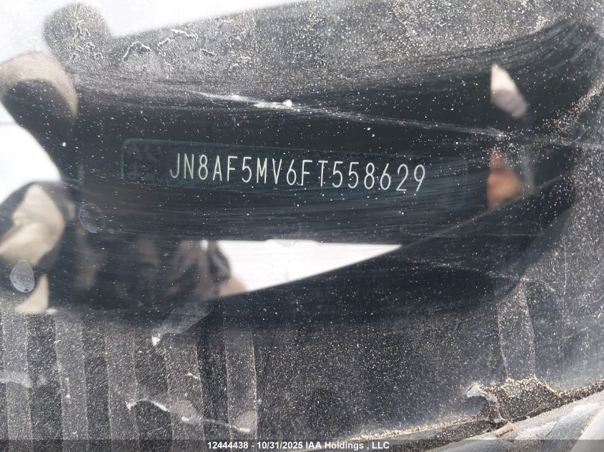 2015 Nissan Juke Sl/Sv VIN: JN8AF5MV6FT558629 Lot: 12444438
