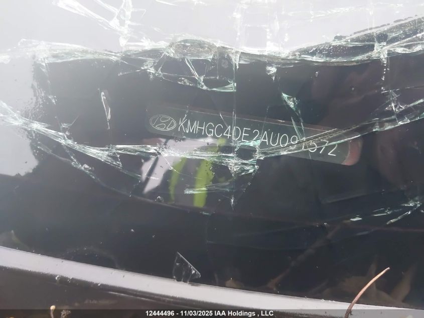 2010 Hyundai Genesis 3.8L VIN: KMHGC4DE2AU091572 Lot: 12444496