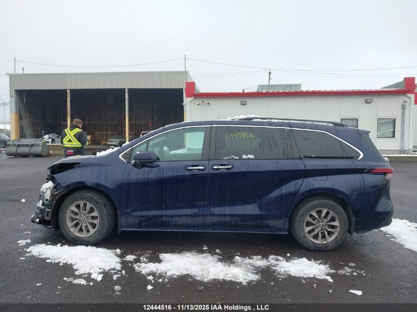 2022 Toyota Sienna Le/Xle/Xse/Limited/Platinum VIN: 5TDGRKEC8NS107322 Lot: 12444516
