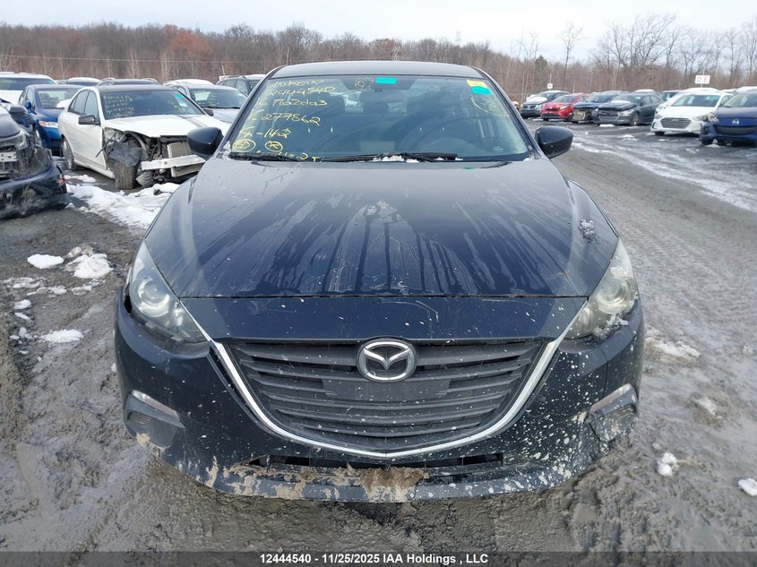 2016 Mazda Mazda3 G/Gx VIN: 3MZBM1U72GM277862 Lot: 12444540