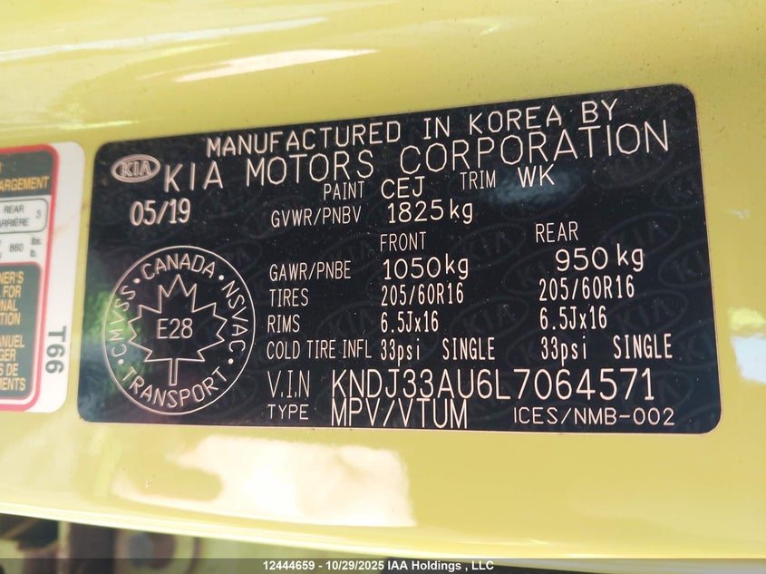 2020 Kia Soul Ex VIN: KNDJ33AU6L7064571 Lot: 12444659