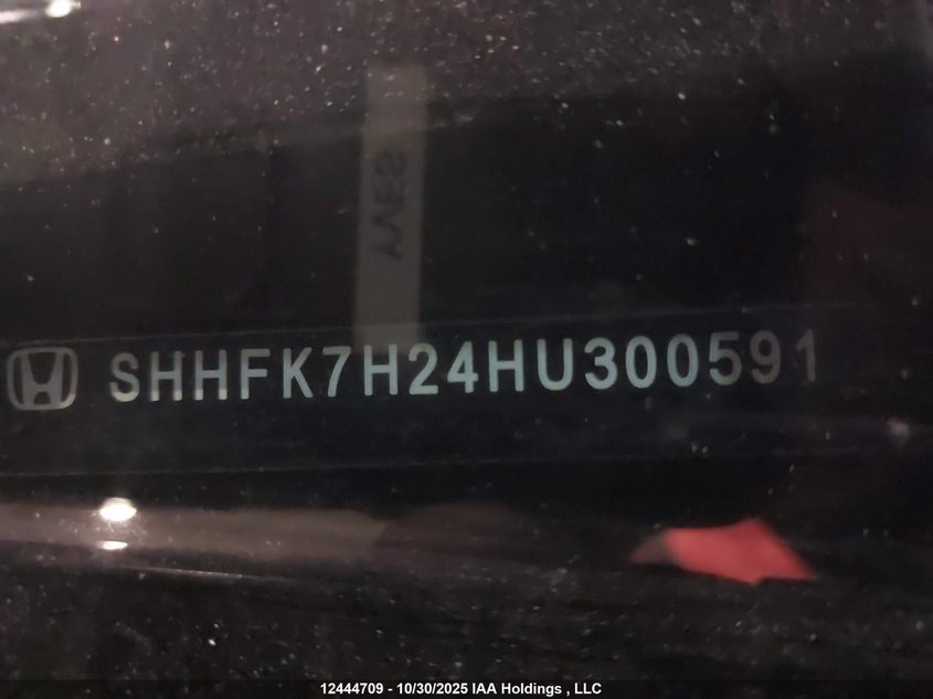 SHHFK7H24HU300591 2017 HONDA CIVIC photo no. 9
