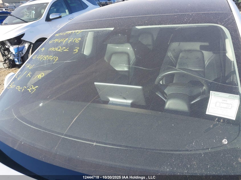 2019 Tesla Model 3 Long Range/Performance VIN: 5YJ3E1EBXKF448149 Lot: 12444718