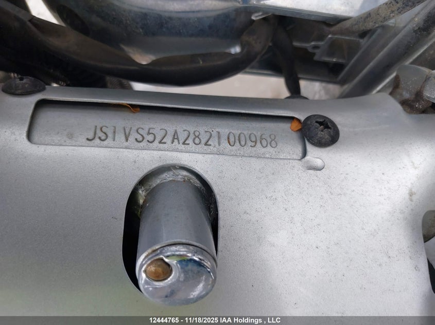 2008 Suzuki Vs800 VIN: JS1VS52A282100968 Lot: 12444765