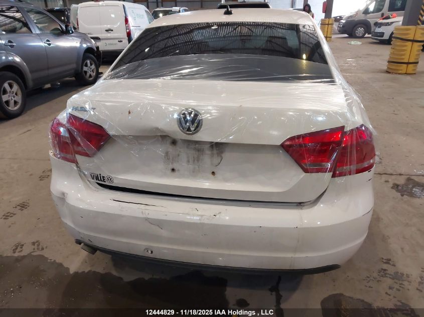 2013 Volkswagen Passat VIN: 1VWBH7A34DC120338 Lot: 12444829