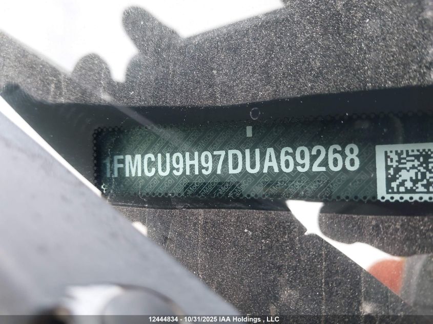 2013 Ford Escape Sel VIN: 1FMCU9H97DUA69268 Lot: 12444834
