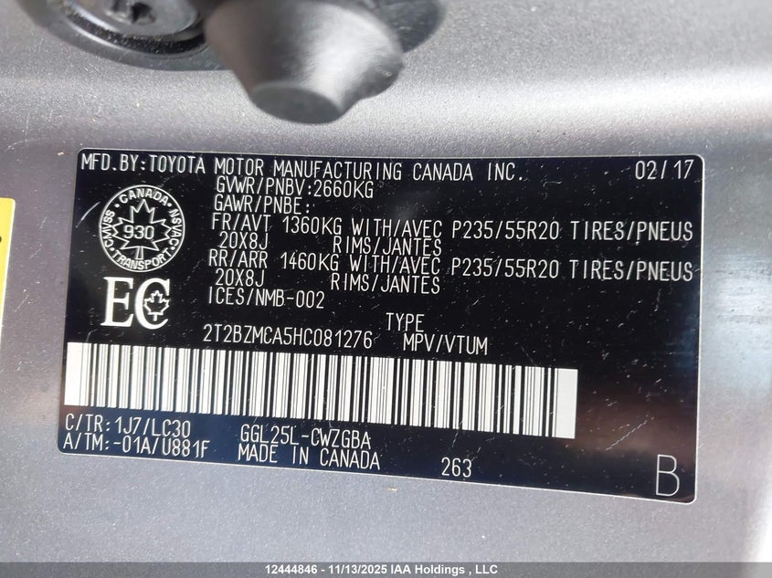 2T2BZMCA5HC081276 2017 LEXUS RX photo no. 9