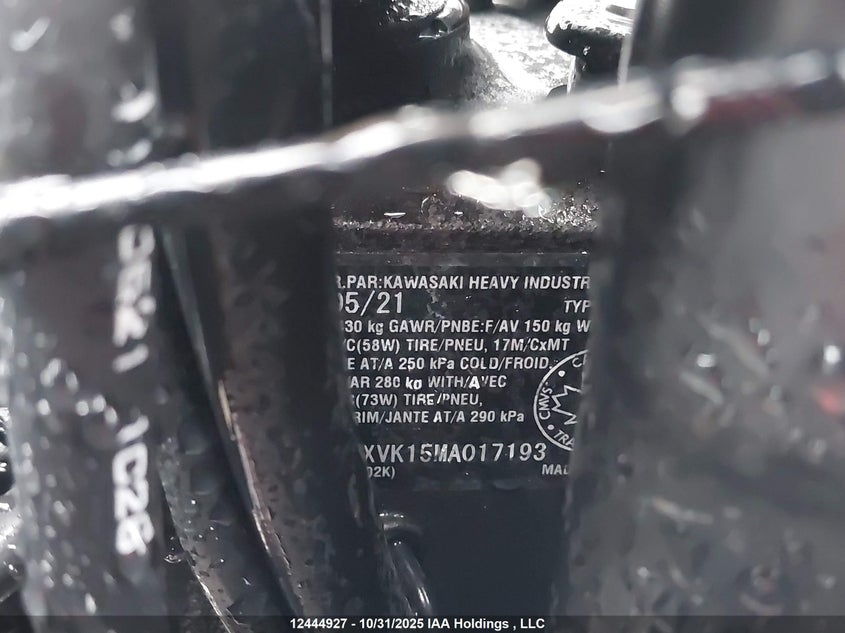 JKBZXVK15MA017193 2021 KAWASAKI ZX photo no. 10