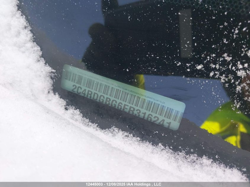 2014 Dodge Grand Caravan VIN: 2C4RDGBG6ER316241 Lot: 12445003