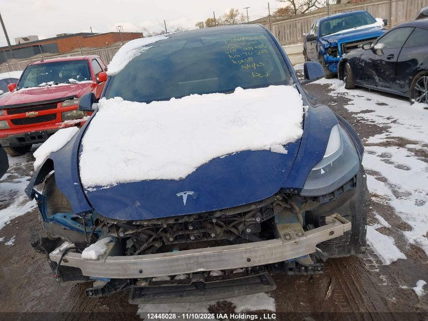 2022 Tesla Model Y VIN: 7SAYGDEF4NF309405 Lot: 12445028
