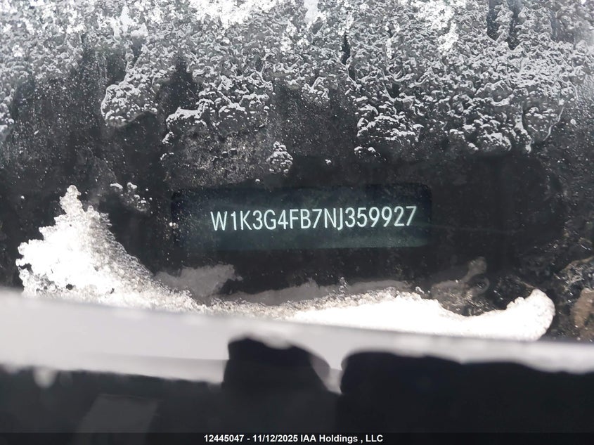 W1K3G4FB7NJ359927 2022 MERCEDES-BENZ  photo no. 9