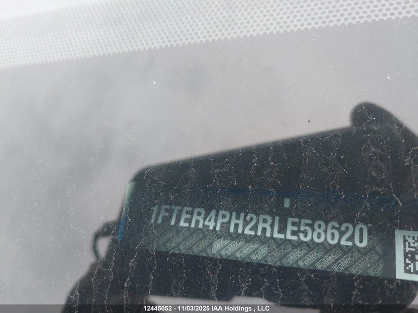 2024 Ford Ranger VIN: 1FTER4PH2RLE58620 Lot: 12445052