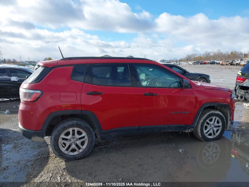 2018 Jeep Compass Sport VIN: 3C4NJDAB6JT251345 Lot: 12445089