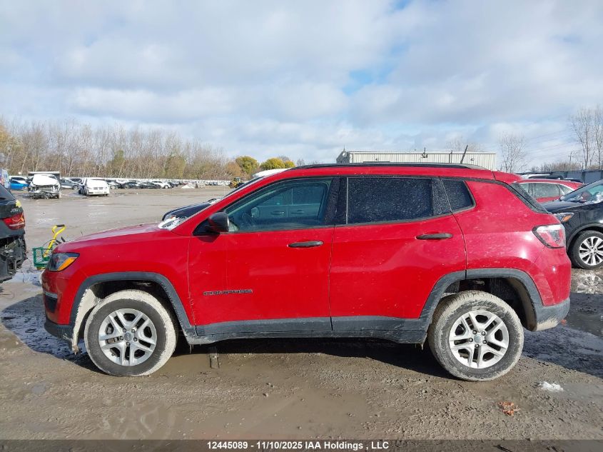 2018 Jeep Compass Sport VIN: 3C4NJDAB6JT251345 Lot: 12445089