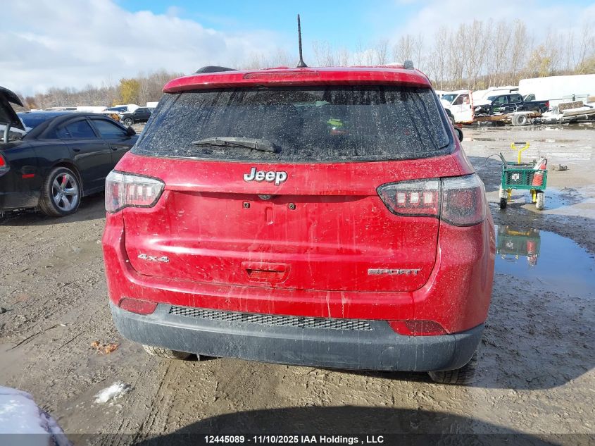 2018 Jeep Compass Sport VIN: 3C4NJDAB6JT251345 Lot: 12445089