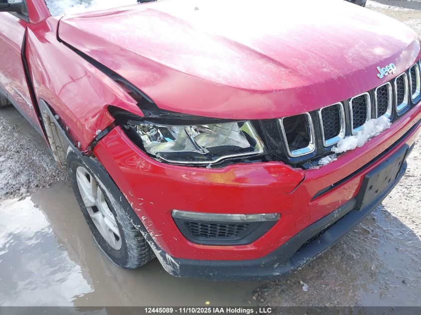 2018 Jeep Compass Sport VIN: 3C4NJDAB6JT251345 Lot: 12445089
