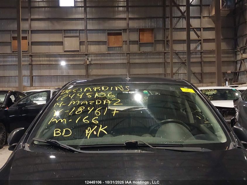 2014 Mazda Mazda2 Sport VIN: JM1DE1KY0E0184617 Lot: 12445106