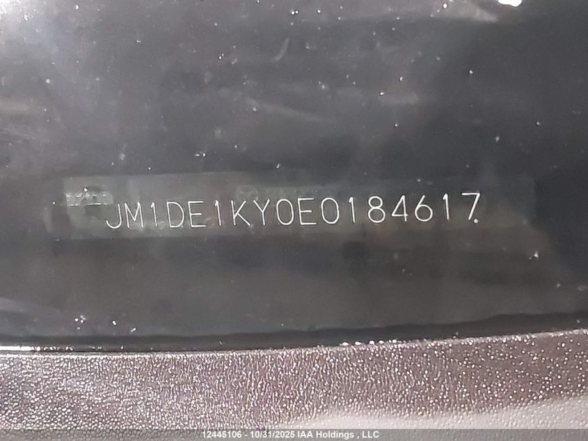 2014 Mazda Mazda2 Sport VIN: JM1DE1KY0E0184617 Lot: 12445106