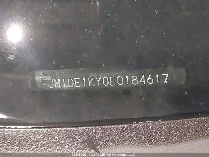 2014 Mazda Mazda2 Sport VIN: JM1DE1KY0E0184617 Lot: 12445106