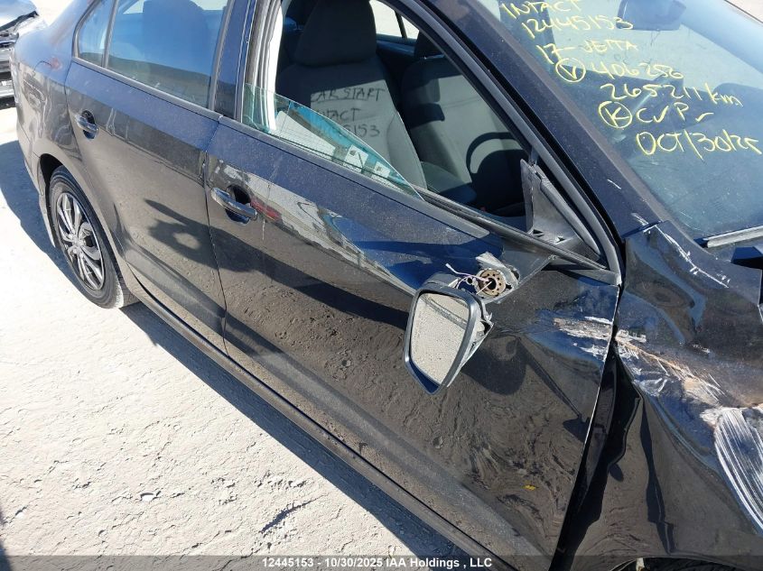 2017 Volkswagen Jetta S VIN: 3VW2B7AJ2HM406256 Lot: 12445153