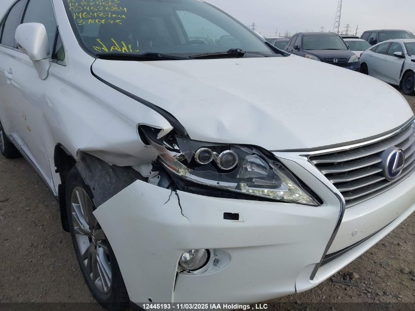 2014 Lexus Rx 450 VIN: JTJBC1BA6E2452684 Lot: 12445193