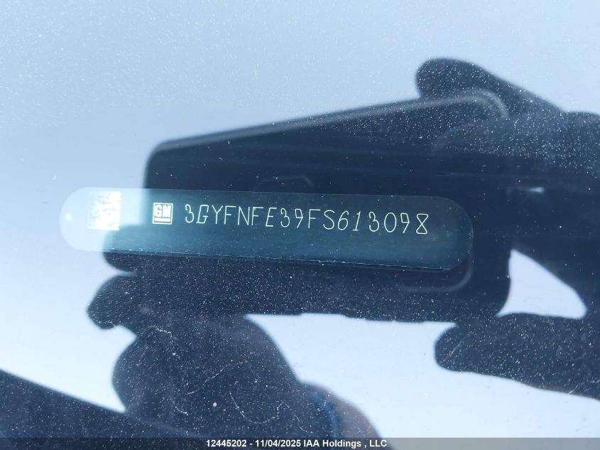 2015 Cadillac Srx VIN: 3GYFNFE39FS613098 Lot: 12445202