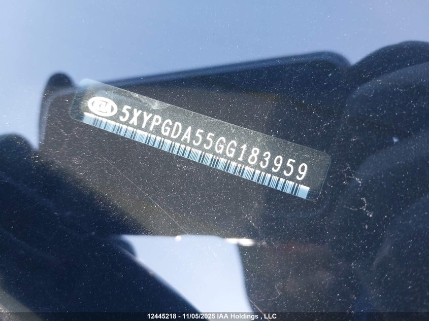 2016 Kia Sorento Lx/L VIN: 5XYPGDA55GG183959 Lot: 12445218