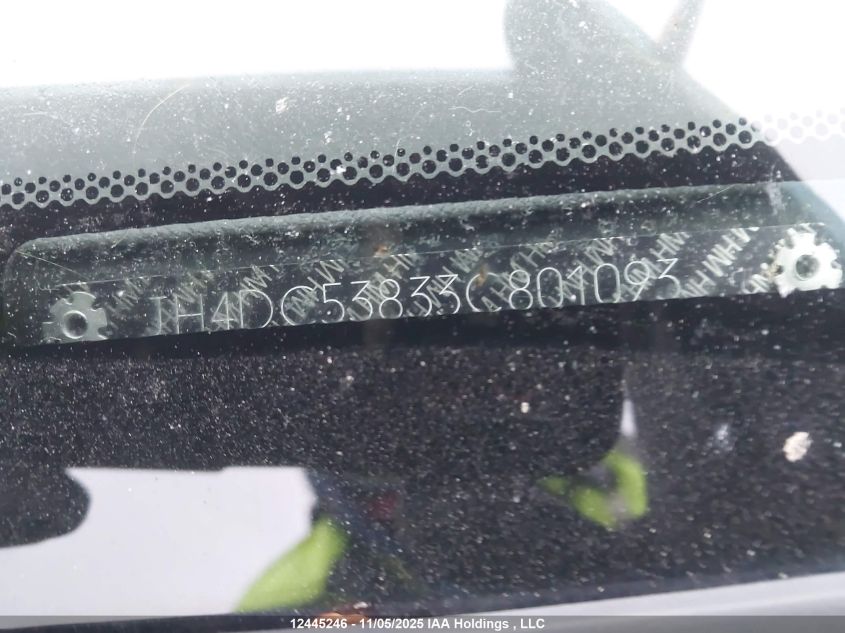 2003 Acura Rsx VIN: JH4DC53833C801093 Lot: 12445246