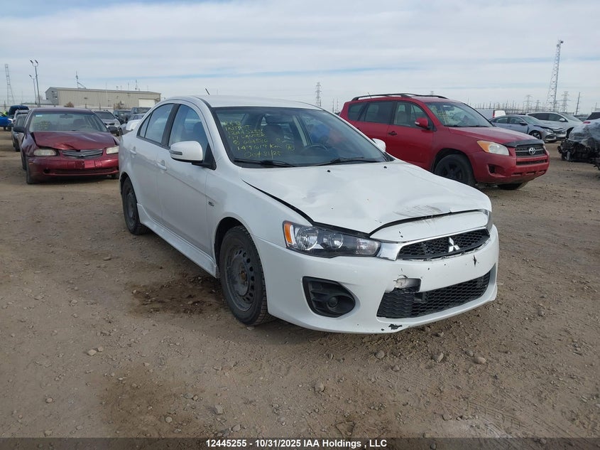 2017 Mitsubishi Lancer white sedan gasoline JA32U2FU0HU603536 photo #1